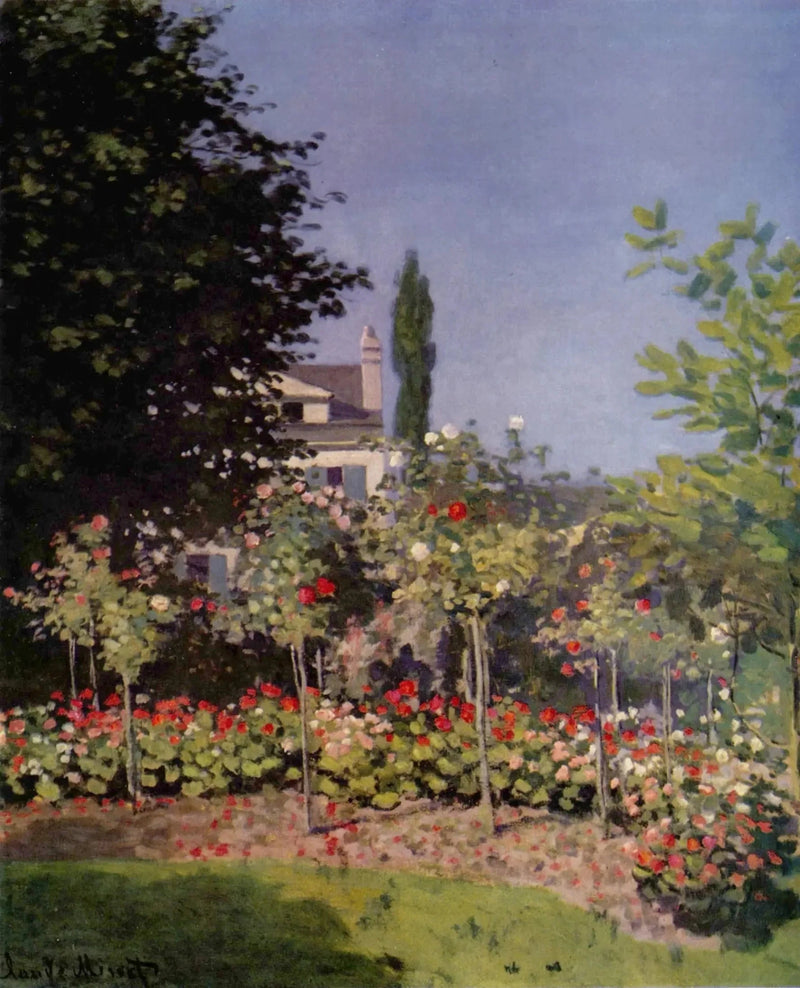 Sainte-Adresse W69'da çiçek açan bahçe - Claude Monet