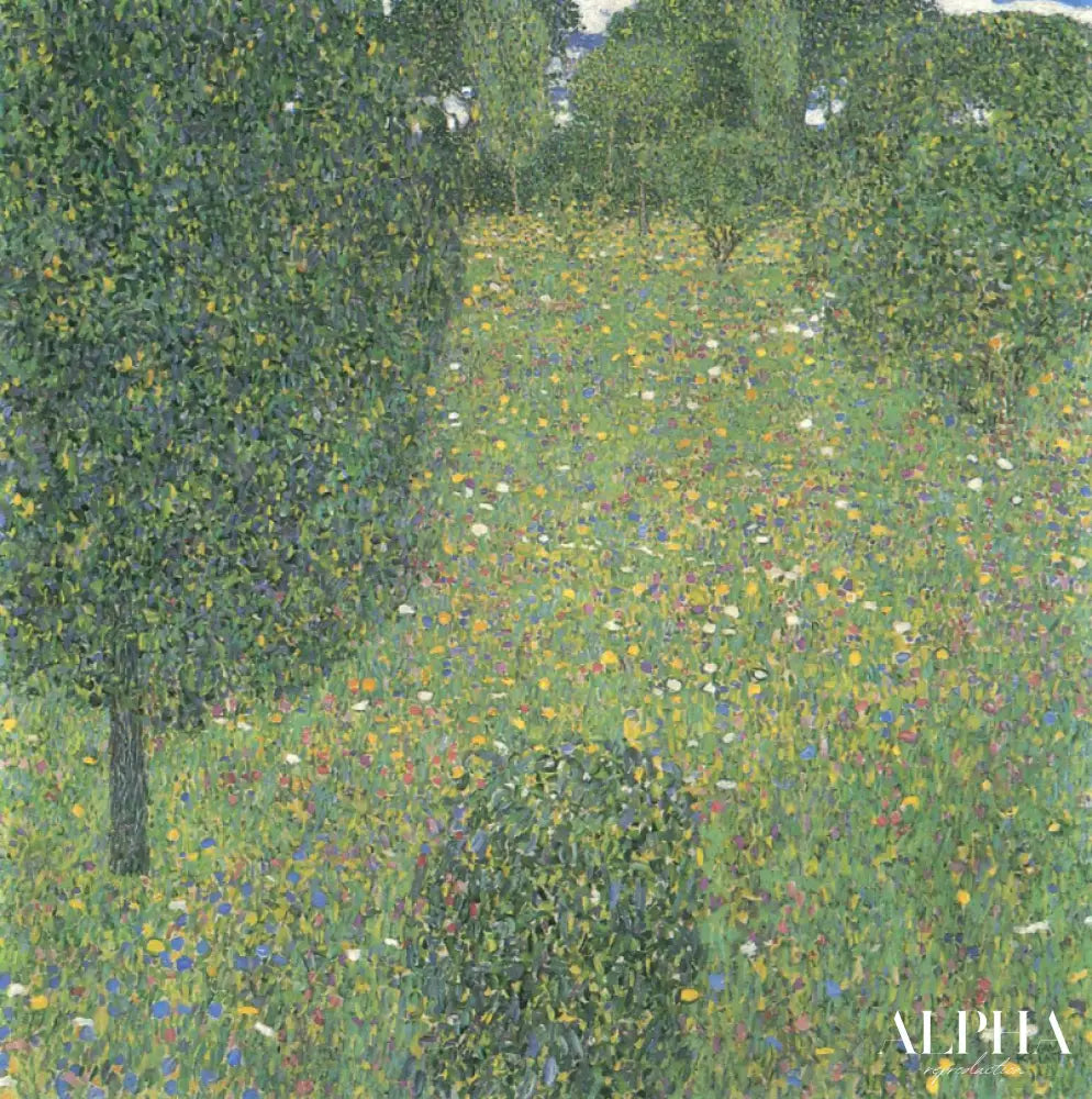 Jardin paysager (prairie en fleurs) - Gustav Klimt - Reproductions de tableaux et peintures haut de gamme