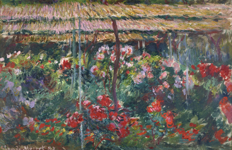 Şakayık bahçesi W1140 - Claude Monet