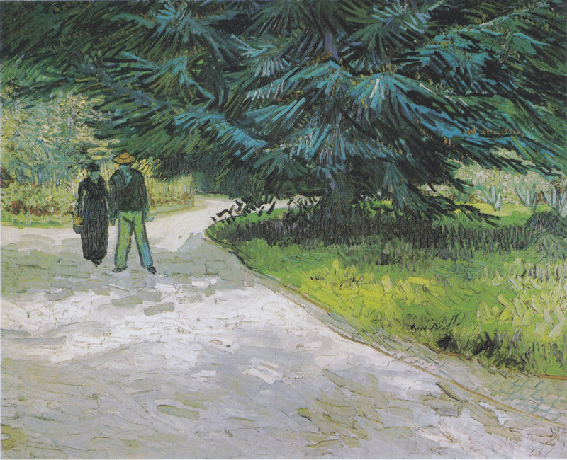 Arles Parkında Çift - Şairin Bahçesi III - Vincent van Gogh