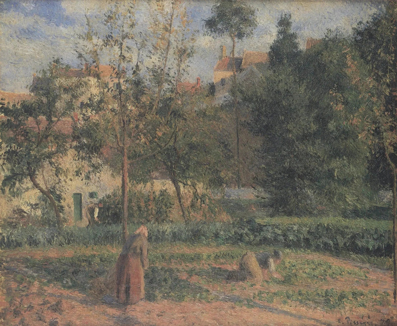 Hermitage'teki sebze bahçesi. Pontoise - Camille Pissarro