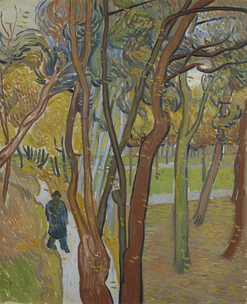 Saint-Paul Hastanesi Bahçesi (« Yaprakların Düşüşü ») - Vincent van Gogh
