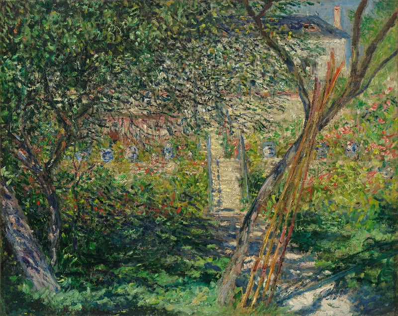 Vétheuil W666'daki Bahçe - Claude Monet