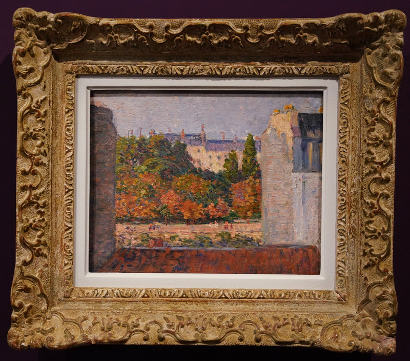 Yüksek bir pencereden görülen bahçe - Maximilien Luce