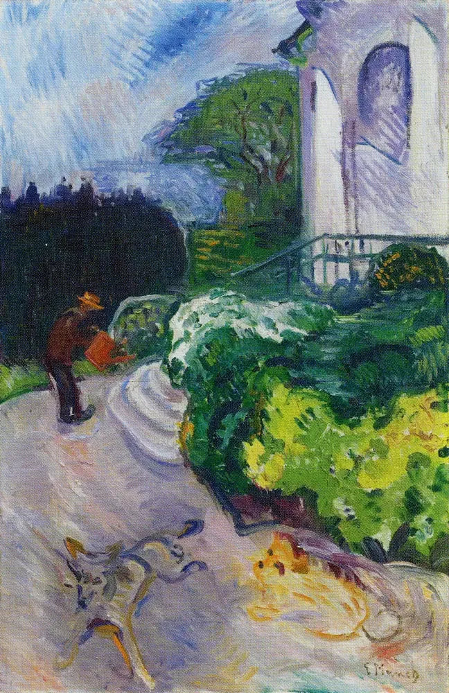 Danimarkalı bahçıvan Dr. Linde'nin bahçesi - Edvard Munch