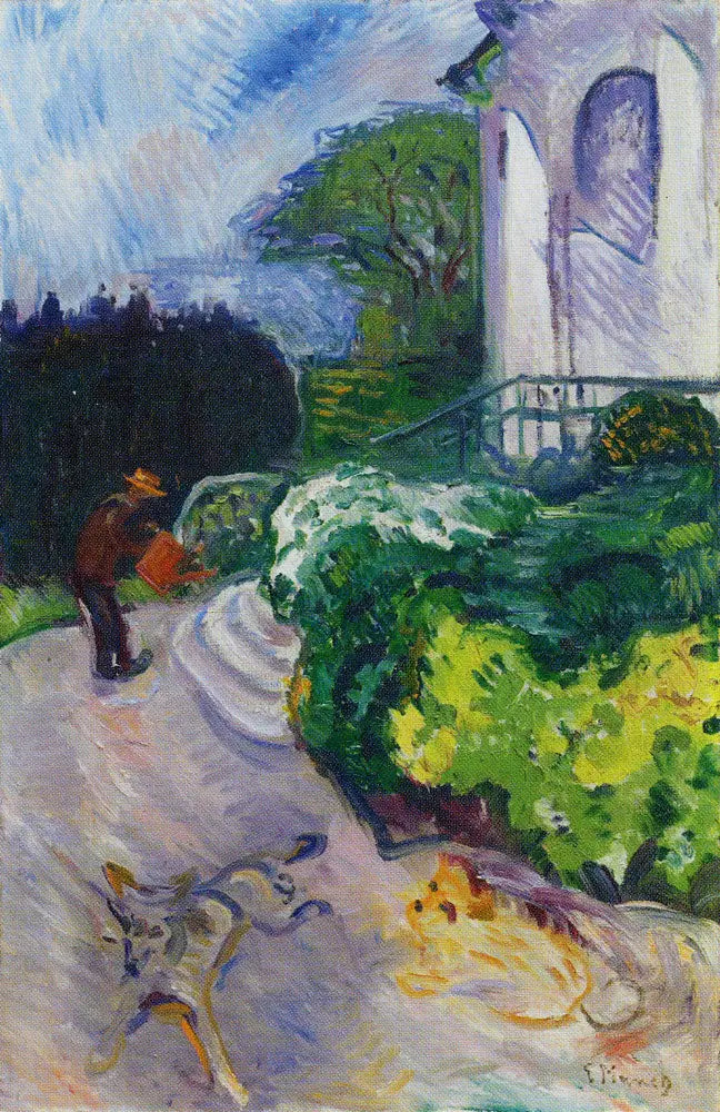 Danimarkalı bahçıvan Dr. Linde'nin bahçesi - Edvard Munch