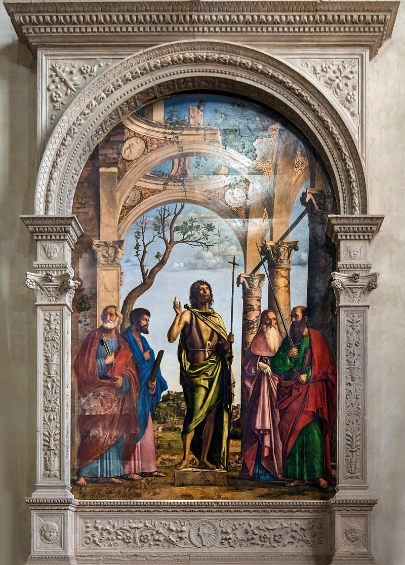 Jean-Baptiste Azizler Pierre, Mark, Jerome ve Paul arasında - Cima da Conegliano