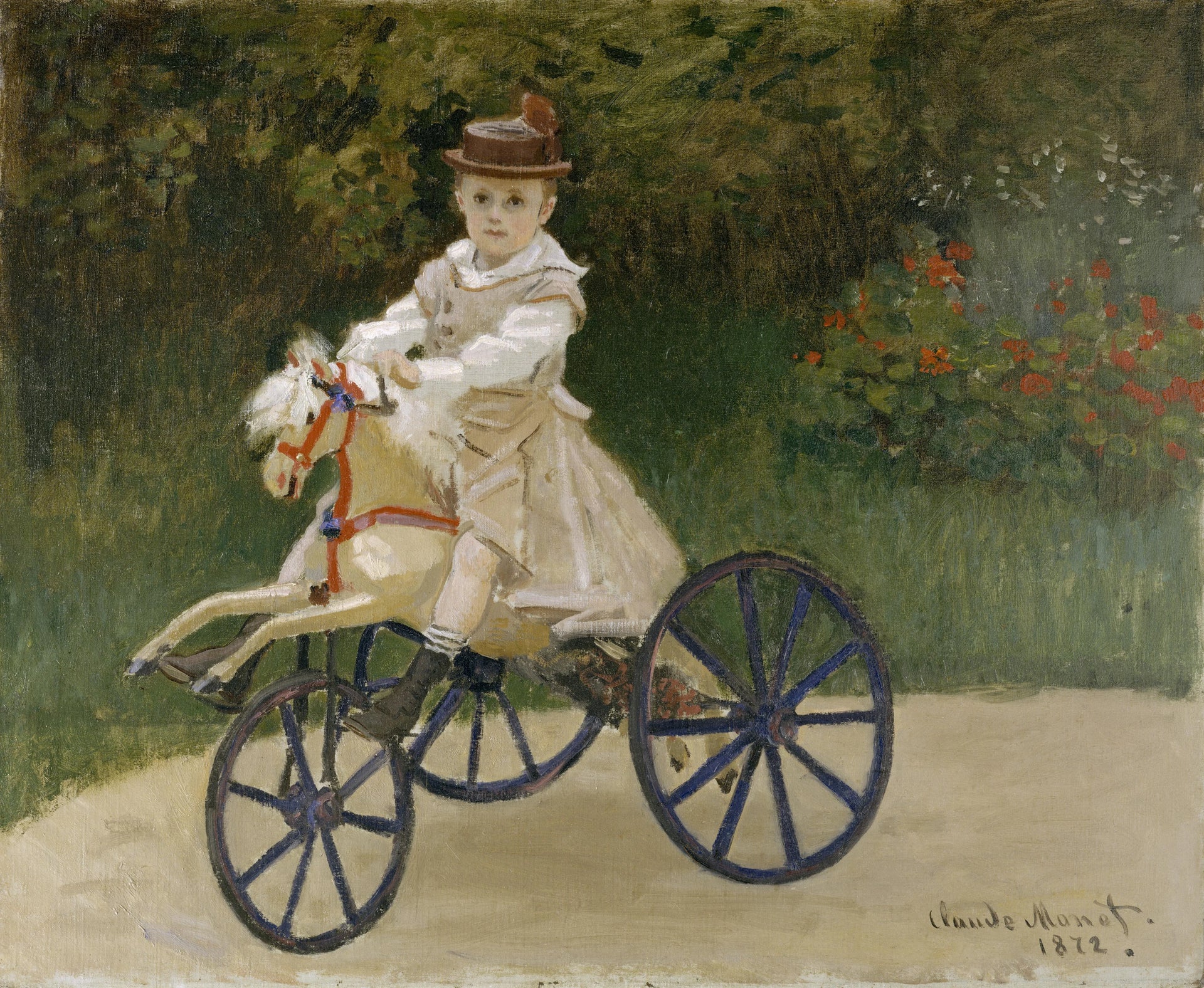 Jean Monet sur son cheval-tricycle W238 par Claude Monet, Metropolitan Museum of Art