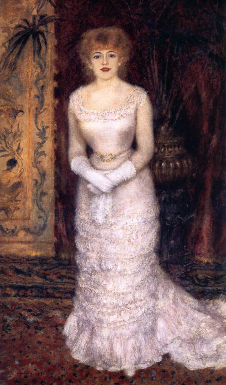 Ayakta Jeanne Samary Portresi - Pierre-Auguste Renoir