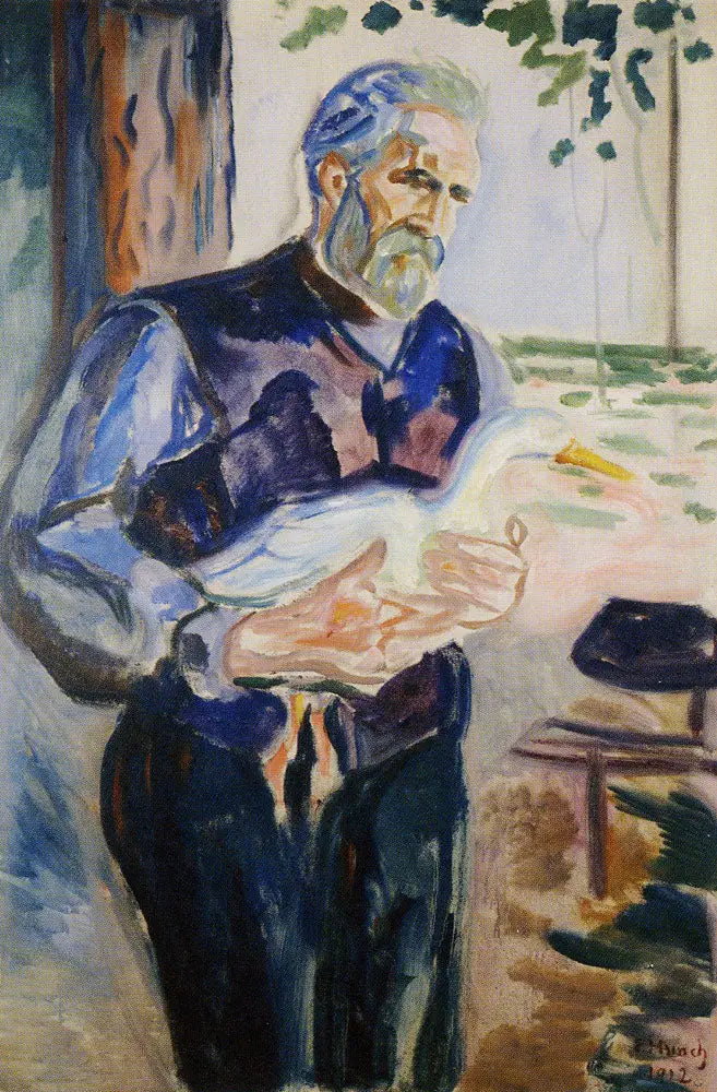 Jensen ile bir ördek - Edvard Munch