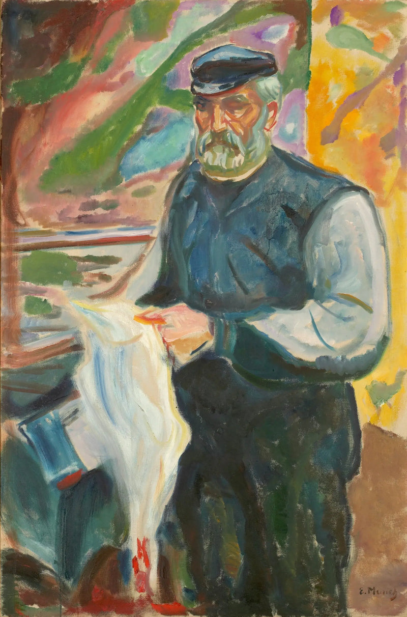 Jensen ile ölü bir ördek - Edvard Munch