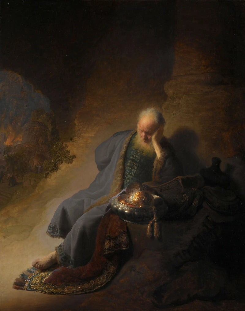 Yeruşalim'in Yıkımını Ağlayan Jérémie - Rembrandt