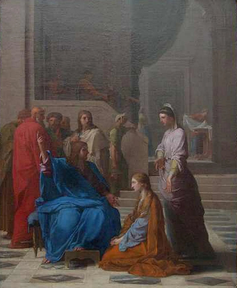 İsa, Marta ve Meryem'de - Eustache Le Sueur