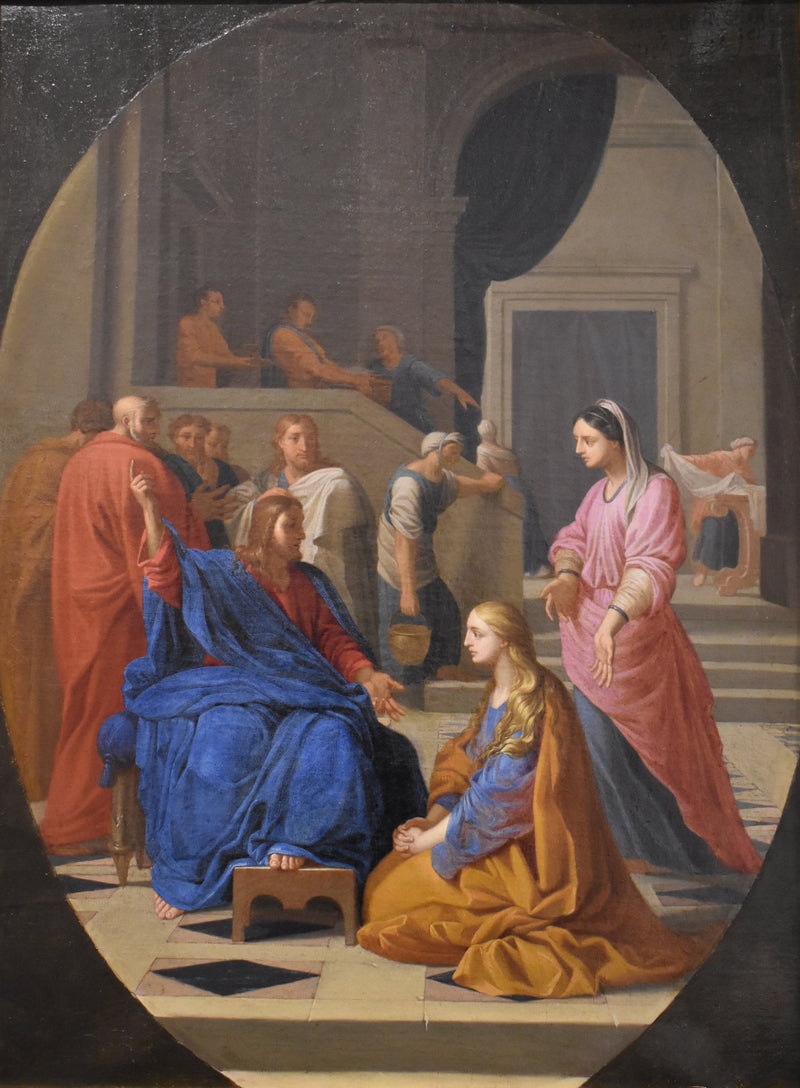 İsa, Marta ve Meryem'de - Eustache Le Sueur