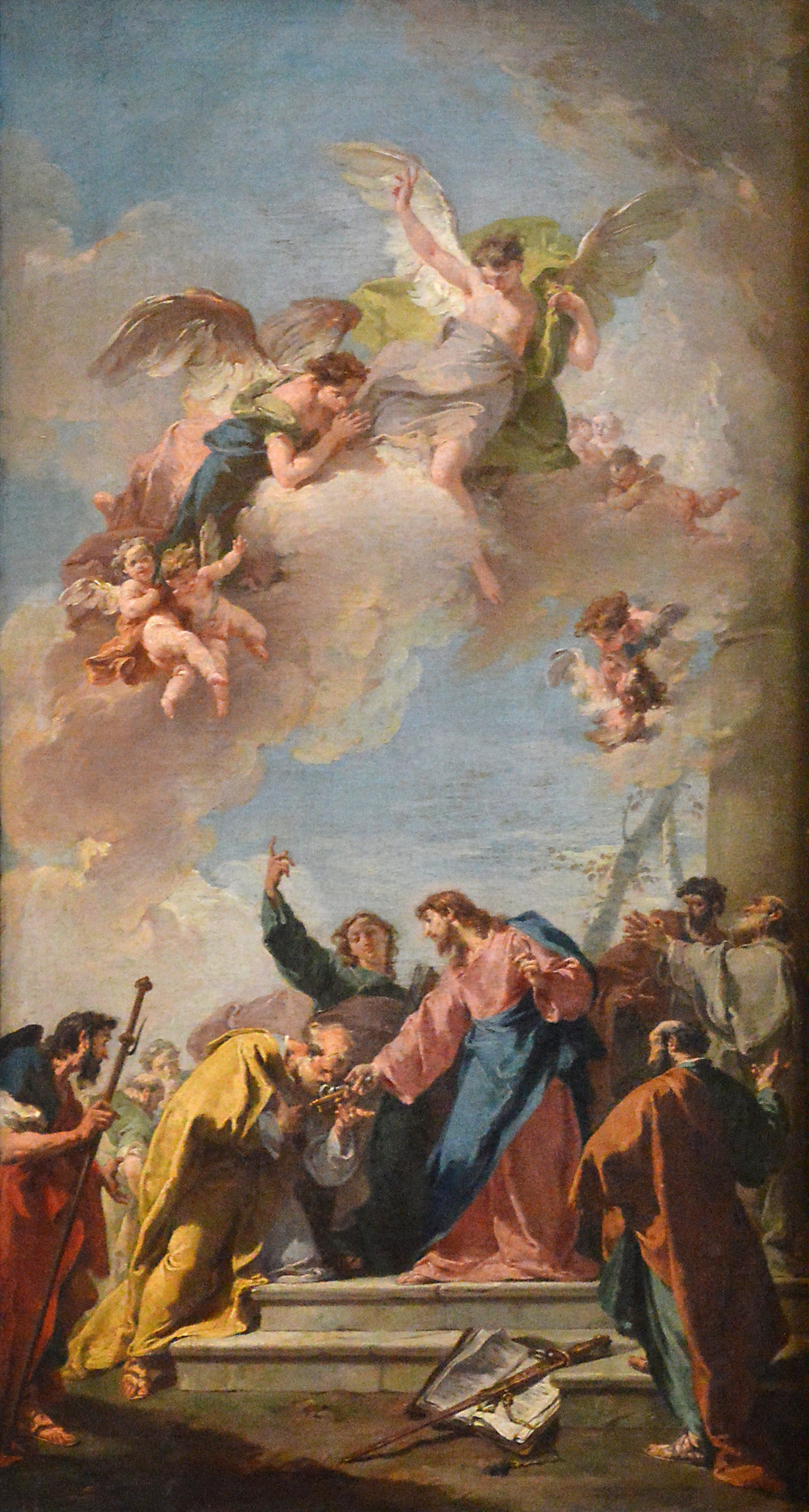 Jésus-Christ donnant les clefs du paradis à saint Pierre - Giovanni Battista Pittoni - Alpha Reproduction