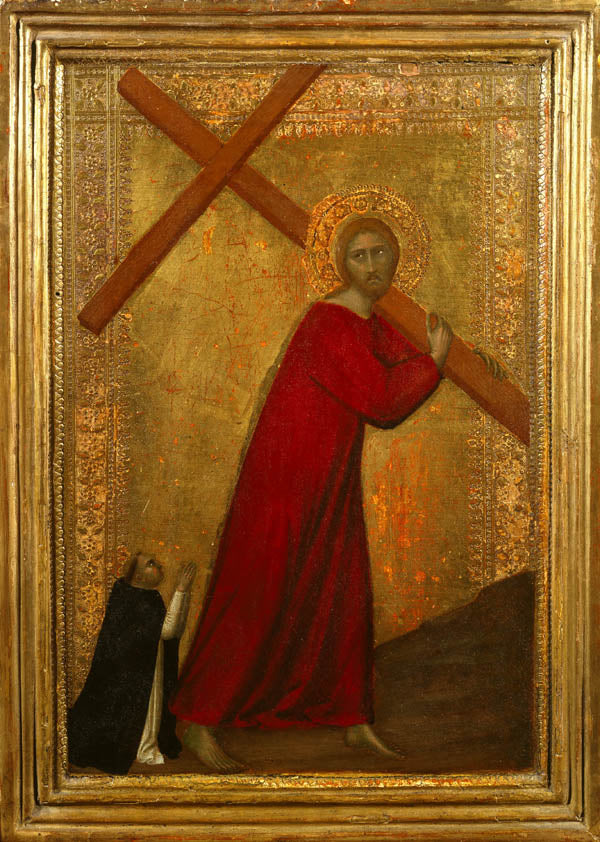 İsa Mesih Haçı Taşıyor, Bir Dominikan Kardeşi ile - Barna da Siena