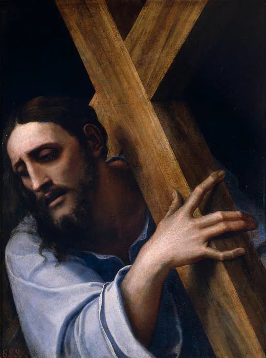 İsa Mesih Haç taşıyor - Sebastiano del Piombo
