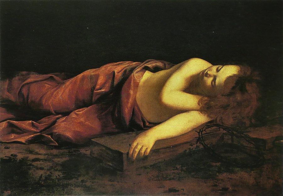 Jésus uyurken haçta - Orazio Gentileschi