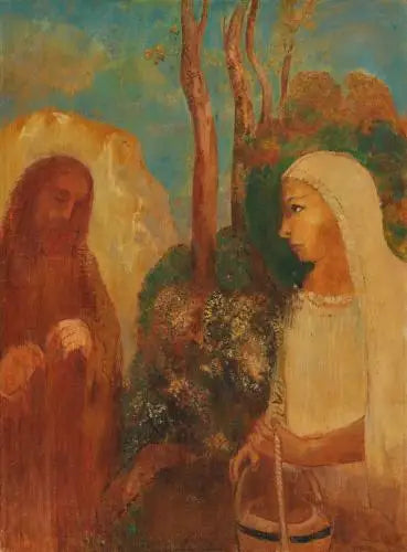 İsa ve Samaritaneli Kadın - Odilon Redon