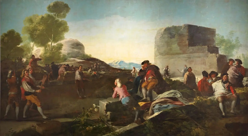 raketli top oyunu - Francisco de Goya