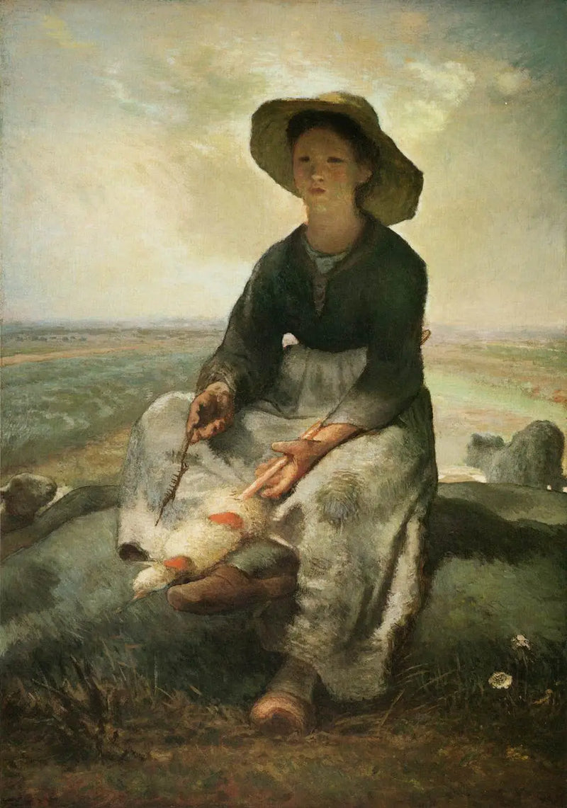 Genç Çoban Kızı - Jean-François Millet
