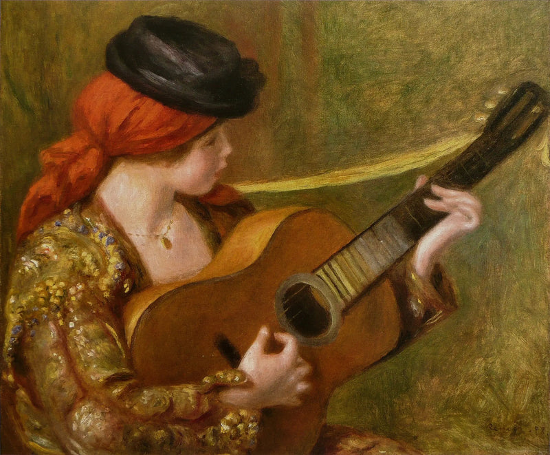 Gitarlı Genç İspanyol - Pierre-Auguste Renoir