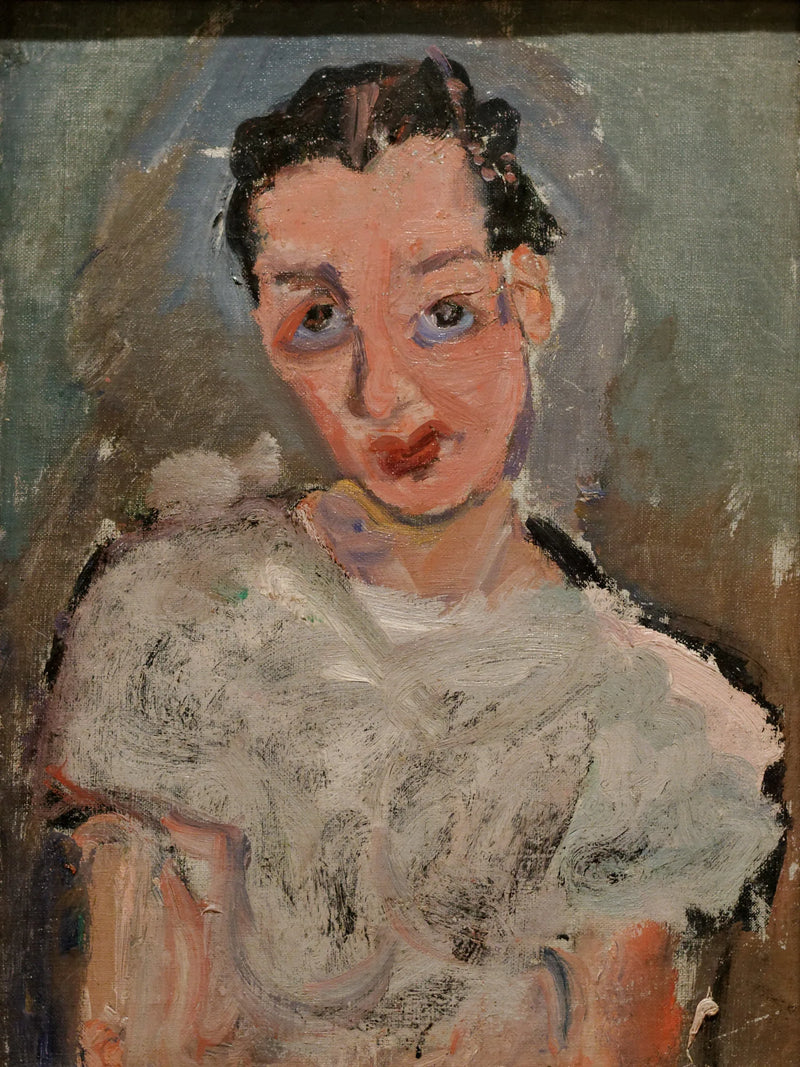 Genç kadın beyaz gömlekle - Chaim Soutine