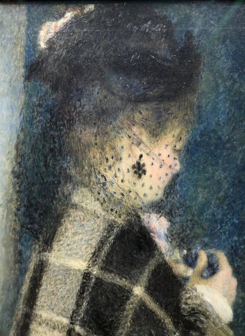 Peçeli Genç Kadın - Pierre-Auguste Renoir