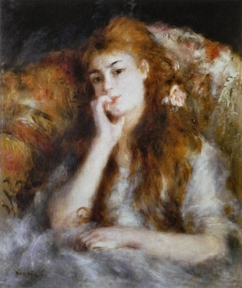 Genç kadın oturmuş - Pierre-Auguste Renoir