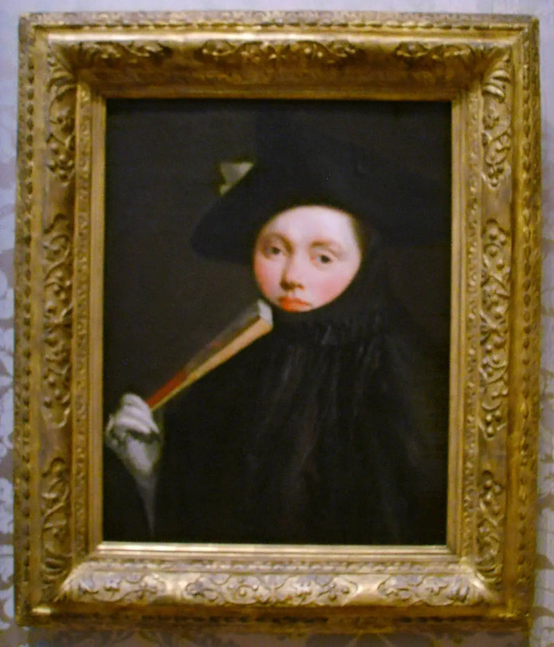 Genç kadın üçgen şapka ile - Giovanni Battista Tiepolo