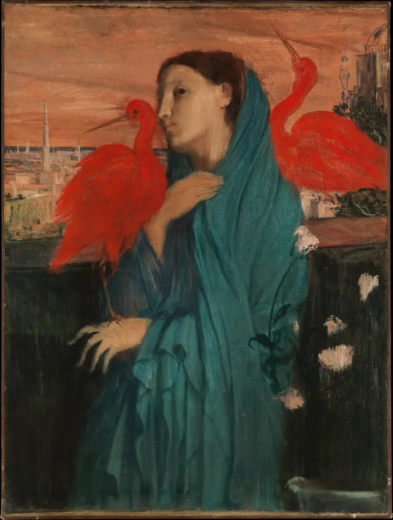 Genç Kadın ve İbis - Edgar Degas