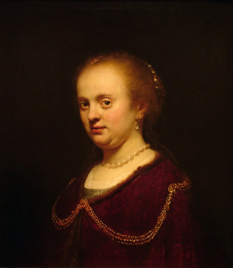 Altın zincirli genç kadın - Rembrandt