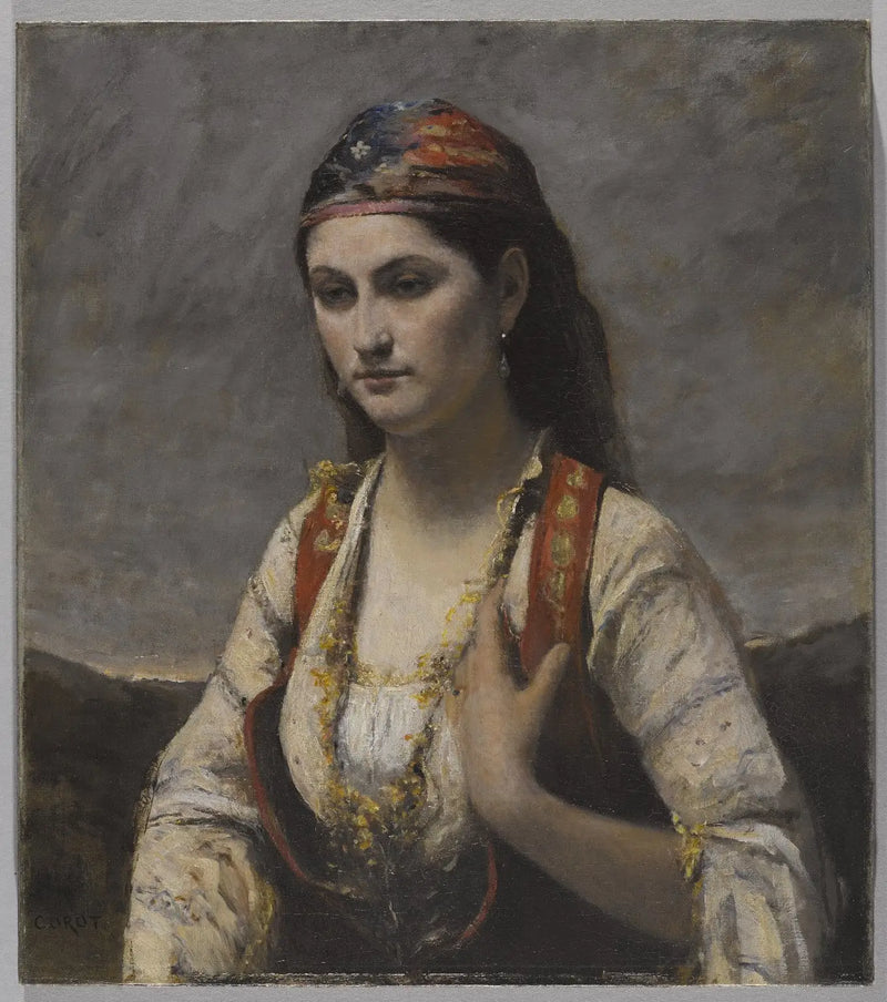 Albano'dan Genç Kadın - Jean-Baptiste Camille Corot