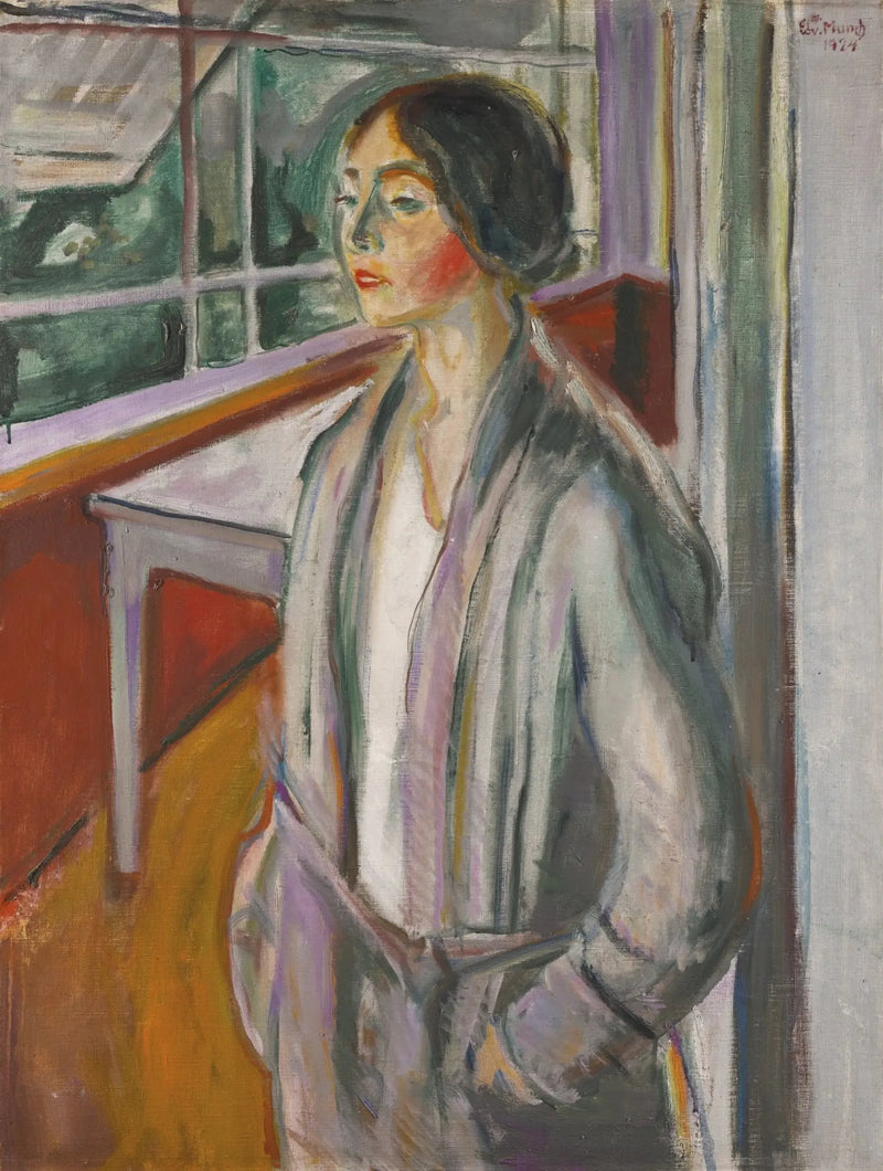 Verandada Genç Kadın - Edvard Munch