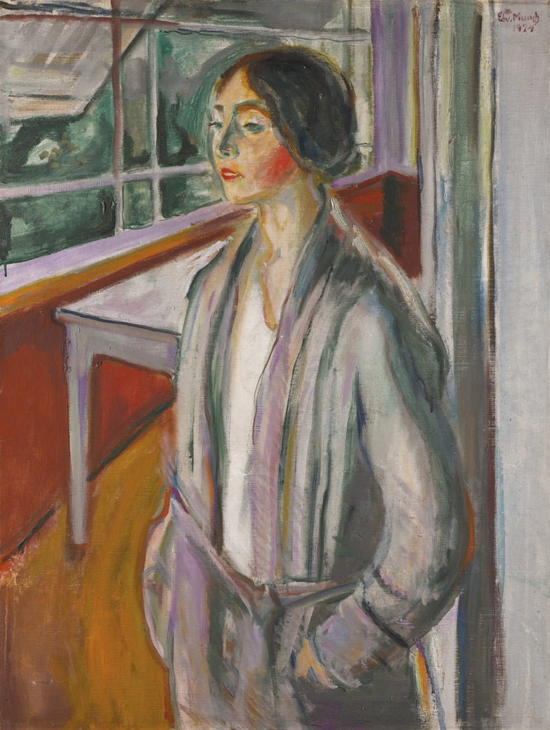 Verandada Genç Kadın - Edvard Munch