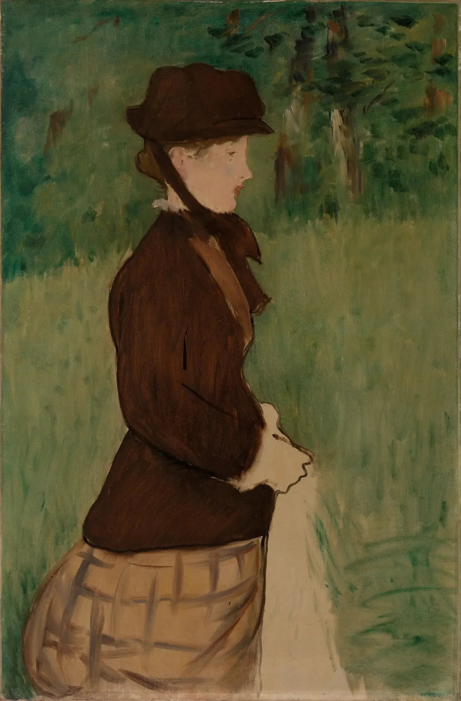 Bahçedeki Genç Kadın - Édouard Manet