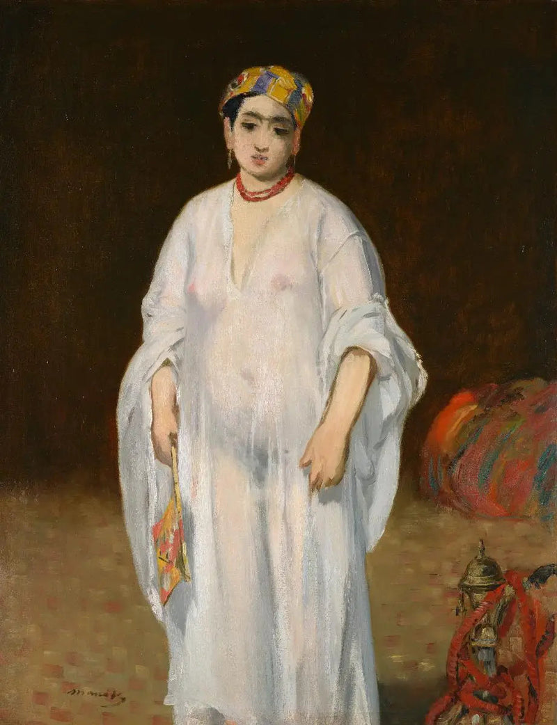 Doğu elbisesi giymiş genç kadın - Édouard Manet