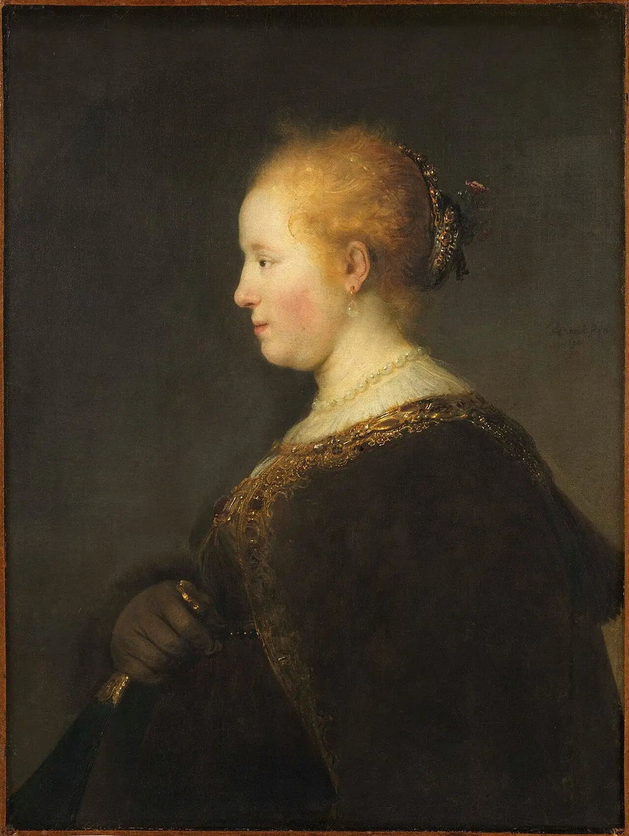 Profildeki genç kadın - Rembrandt