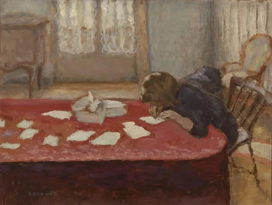 Genç kadın yazıyor - Pierre Bonnard