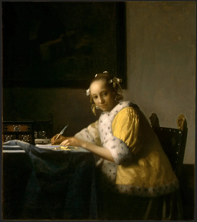 Mektup yazan genç kadın - Johannes Vermeer