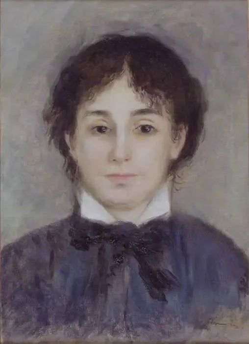 Mavi Elbiseli Genç Kadın - Pierre-Auguste Renoir