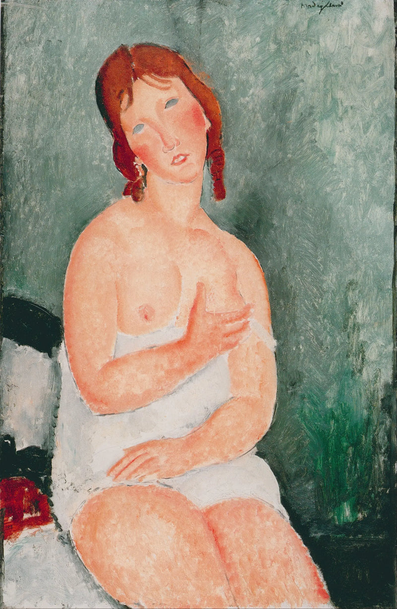 Gömlekli Genç Kadın - Amedeo Modigliani