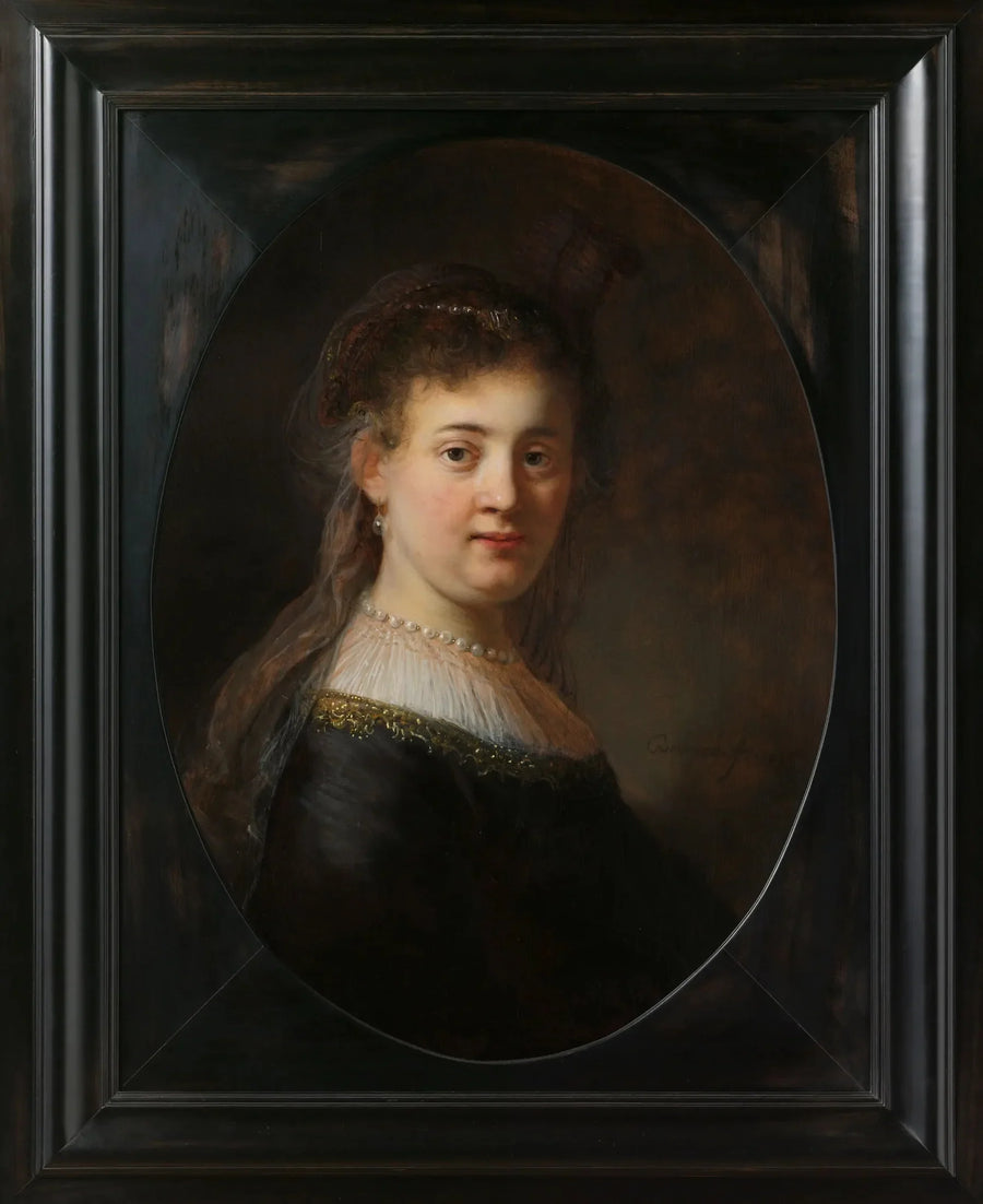 Fantastik kostümlü genç kadın - Rembrandt
