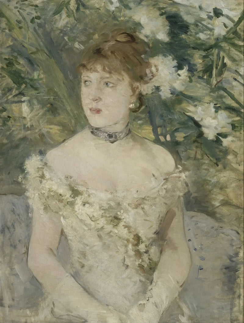 Bal elbisesi giymiş Genç Kadın - Berthe Morisot