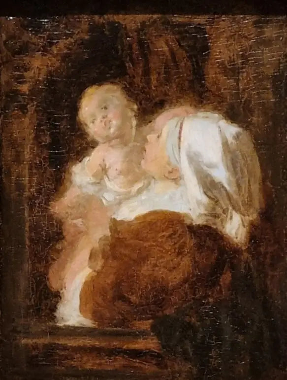 Genç kadın ve çocuk - Jean-Honoré Fragonard