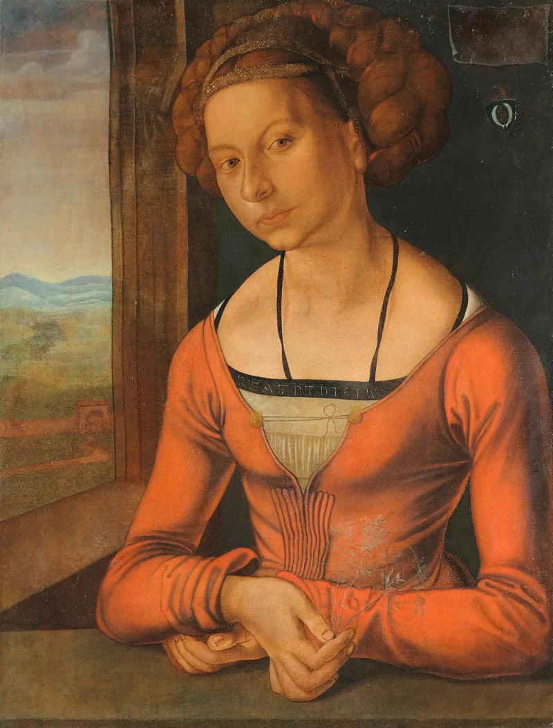 Genç kadın, örgülü saçlar - Albrecht Dürer
