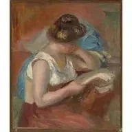 Genç kadın okuyor - Pierre-Auguste Renoir