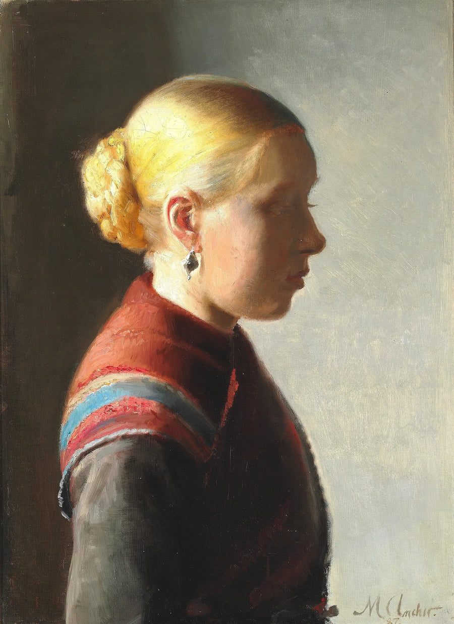 Genç kadın. - Michael Peter Ancher