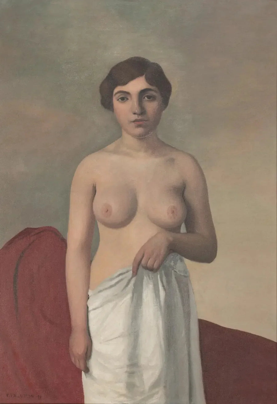 Genç çıplak kadın ayakta - Félix Vallotton