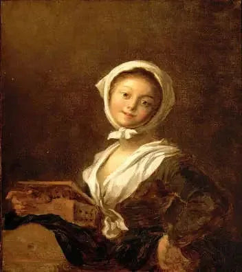 Genç Kız ve Sincap - Jean-Honoré Fragonard